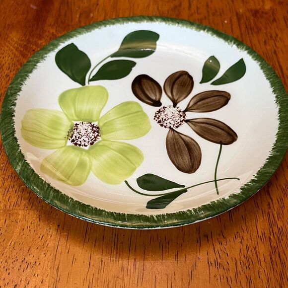 BLUE RIDGE Southern Potteries Bread Plate GREENBRIER PATTERN 1940s USA - Picture 2 of 7